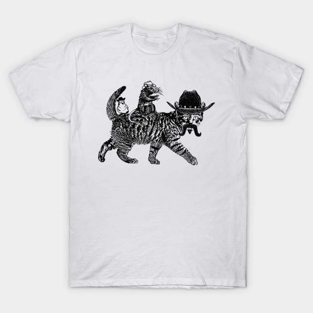 Cowboy Cat T-Shirt by MasutaroOracle